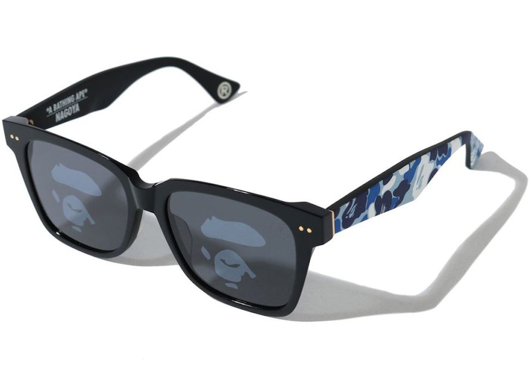 Pre-owned Bape Nagoya Sunglasses Black/blue