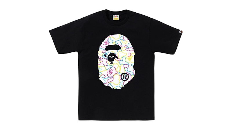 BAPE Neon Camo Big Ape Head Tee Black メンズ - JP