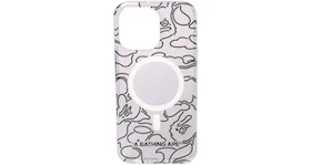 BAPE Neon Camo iPhone 15 Pro Max Clear Case Clear