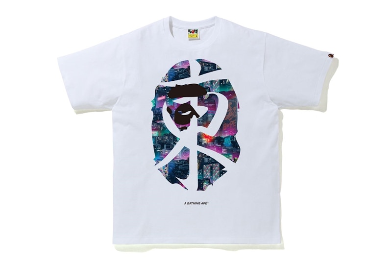 BAPE Neon Tokyo Kanji Tee White Men's - SS20 - US