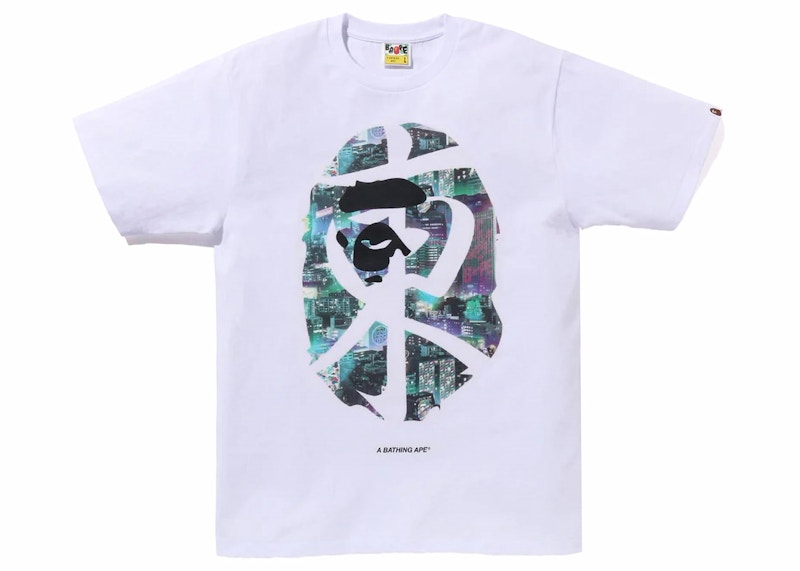 BAPE Neon Tokyo Tee White