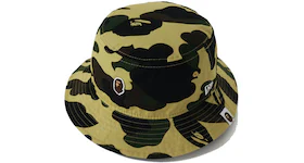 BAPE New Era 1st Camo Bucket Hat Yellow