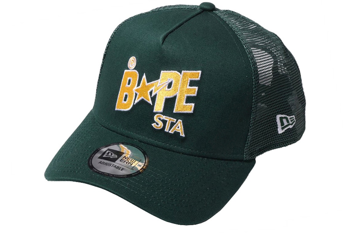 Pre-owned Bape New Era 9forty  Sta Cap Green