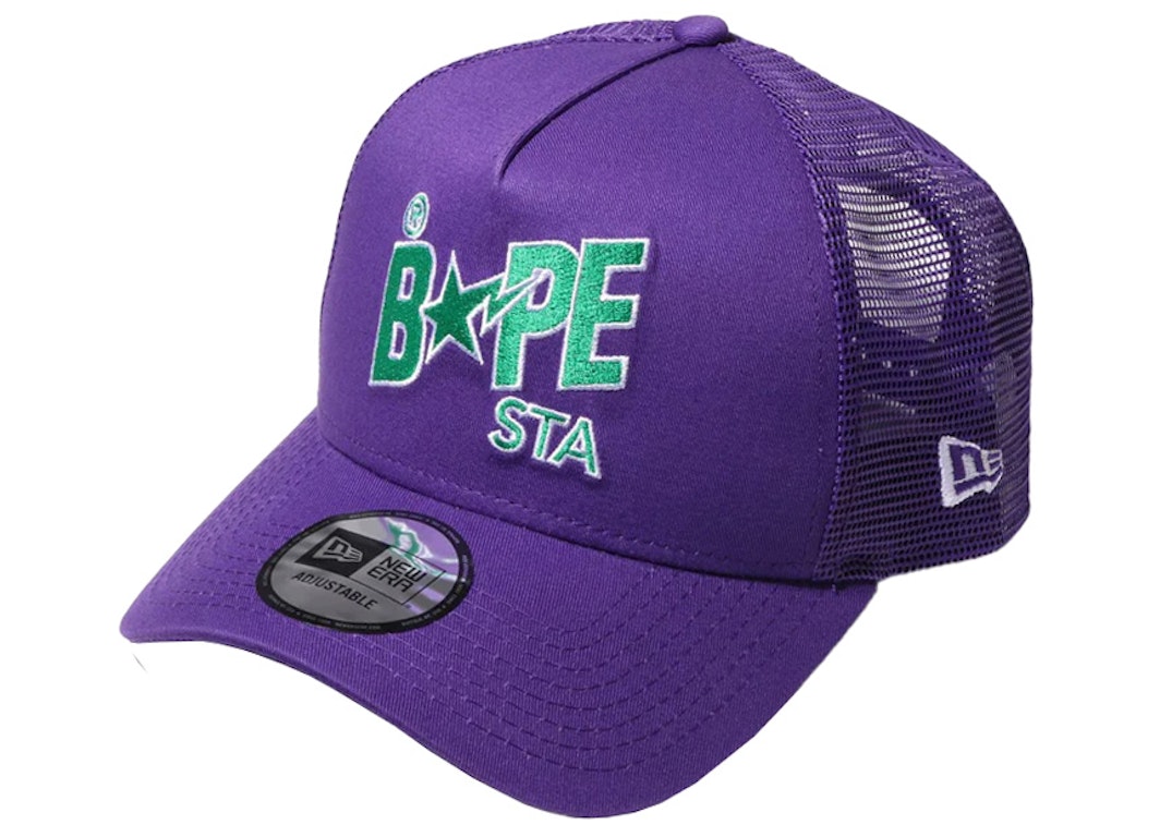 Pre-owned Bape New Era 9forty  Sta Cap Purple