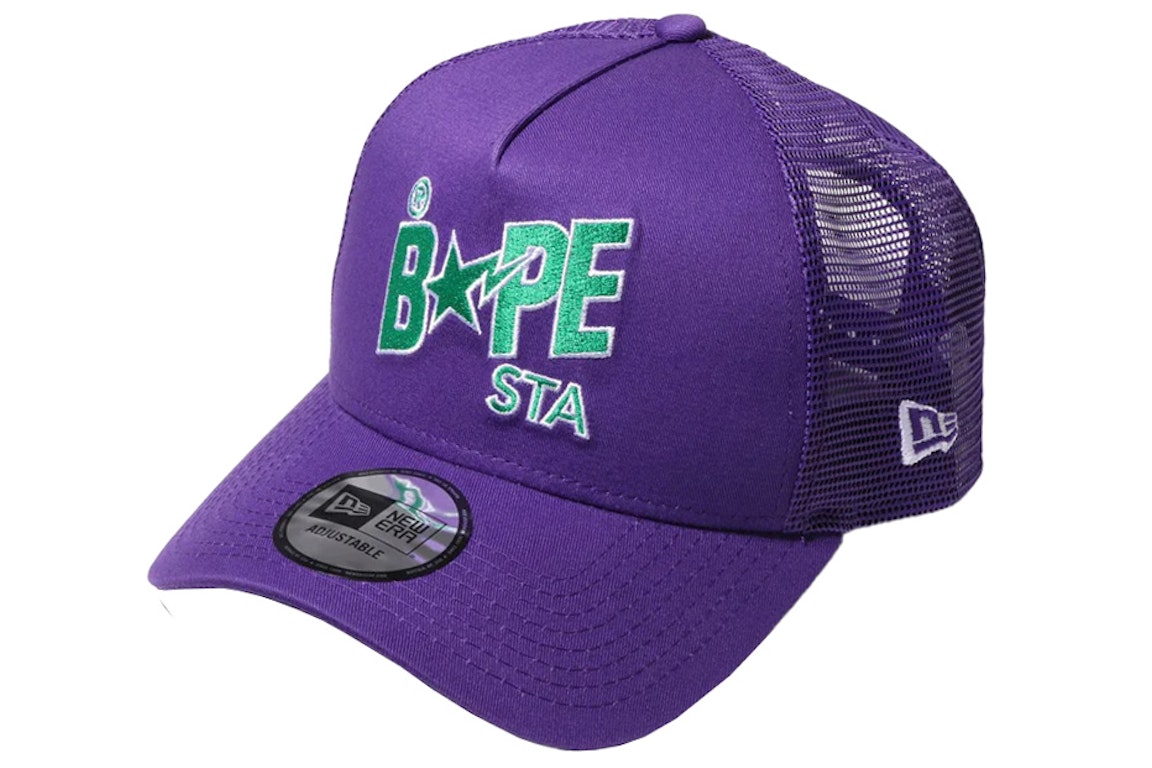 Pre-owned Bape New Era 9forty  Sta Cap Purple