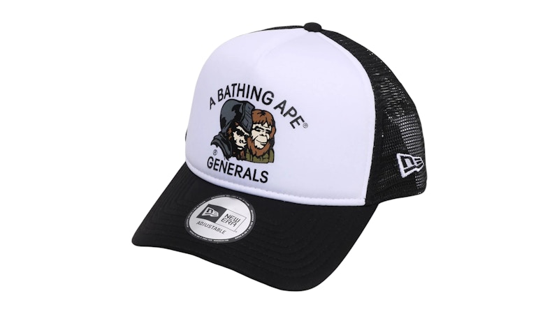 Pre-owned Bape Men's New Era 9forty Generals Cap In Black