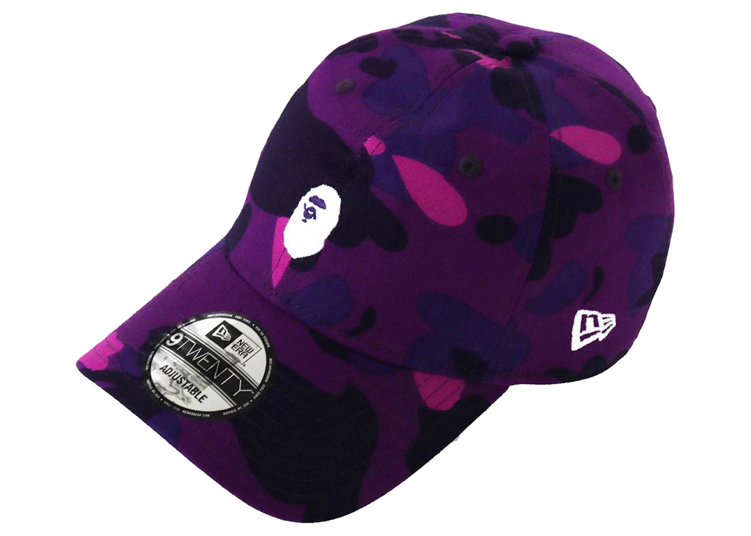 Pre-owned Bape New Era Color Camo Ape Head 9twenty Cap Purple