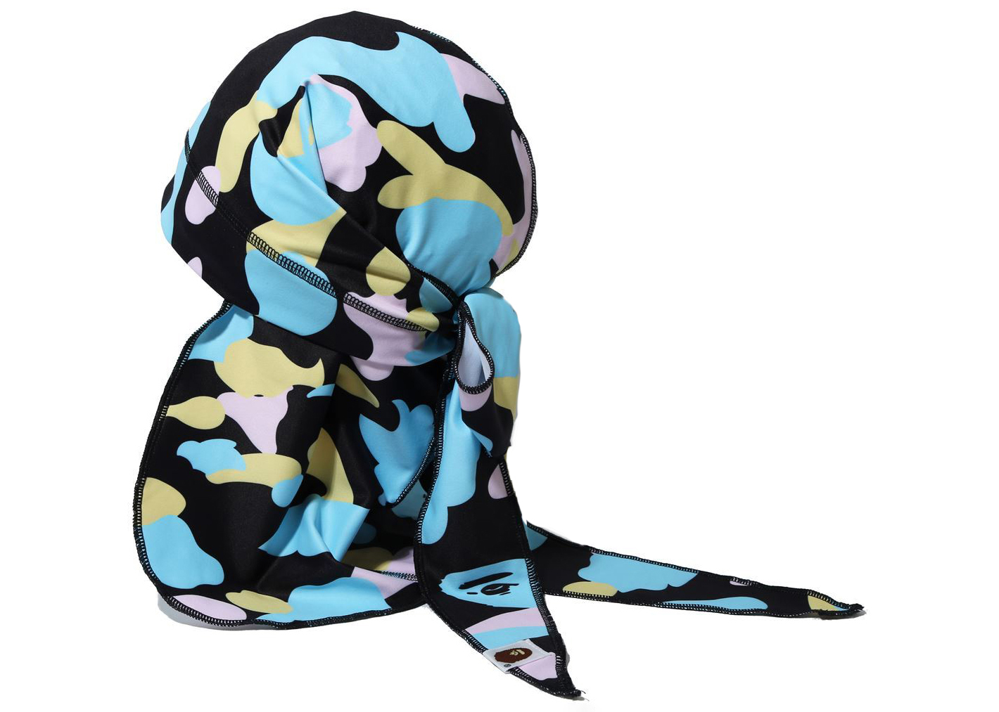 BAPE New Multi Camo Du-Rag Black