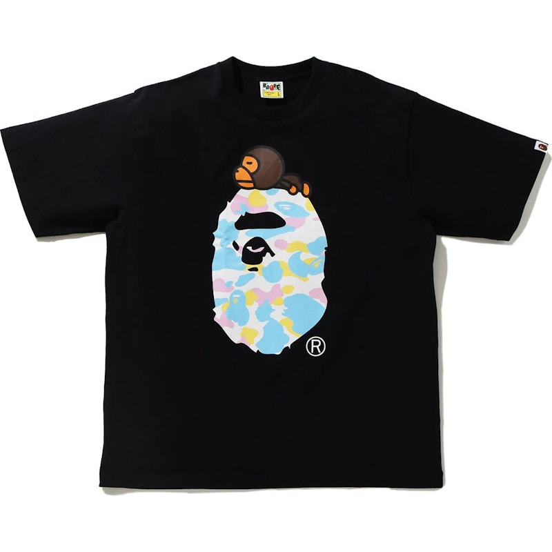 トップス A BATHING APE SOLID CAMO MILO TEE SOLID CAMO MILO ON APE HEAD TEE | bape.com