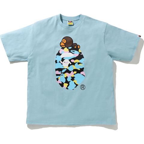 BAPE New Multi Camo Milo On Ape Relaxed Tee Sax Men's - SS21 - US