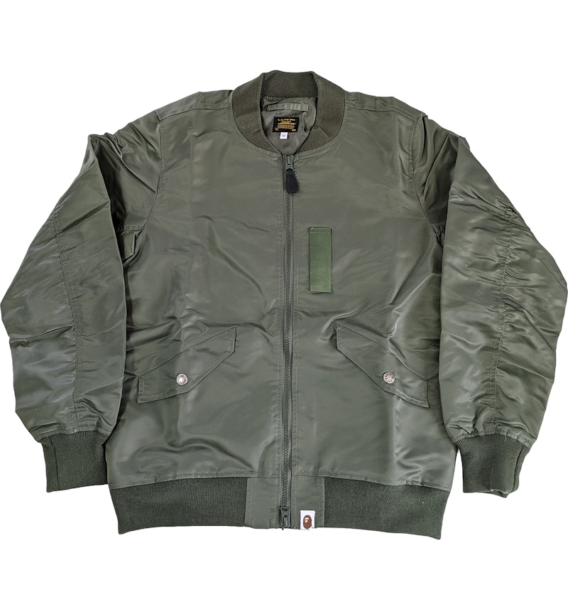 BAPE New Year 2021 Bomber Jacket Olive Men's FW20 US