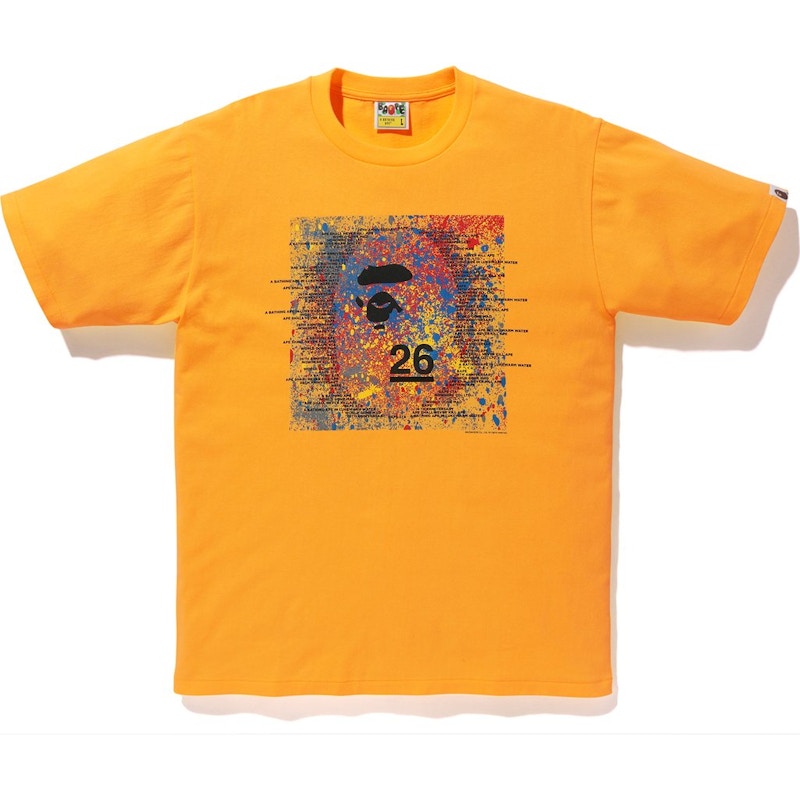 BAPE Nowhere 26th Anniversary Tee Yellow Men's - SS19 - US