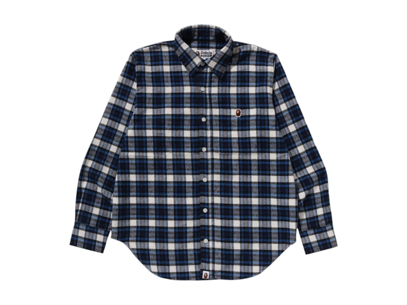 Pre-owned Bape One Point Check Shirt