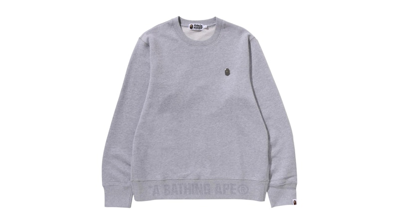 BAPE One Point Crewneck Sweatshirt (FW25) Gray