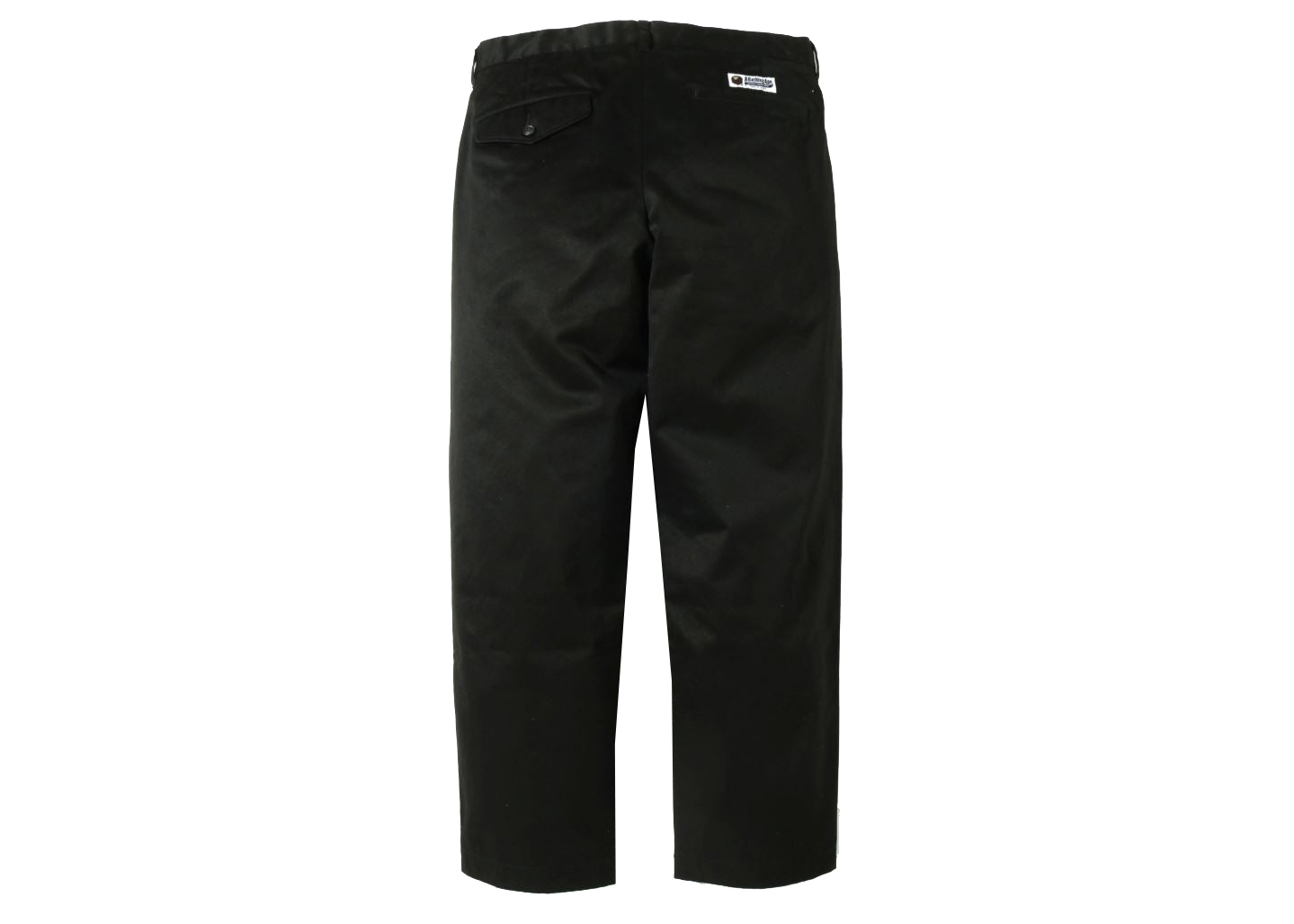 BAPE One Point Loose Fit Chino Pants Black