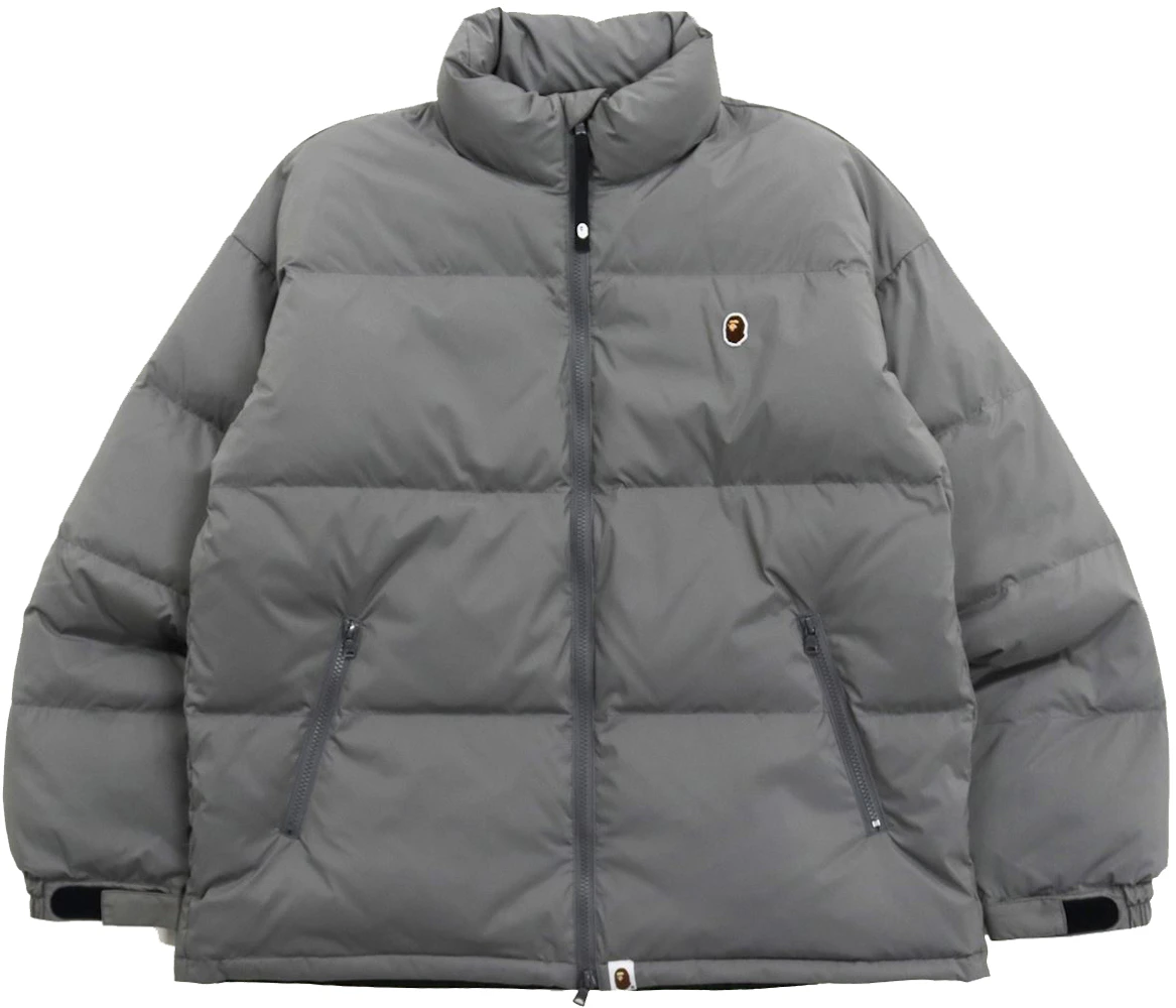 BAPE One Point Loose Fit Down Jacket Gray Men's - FW21 - US