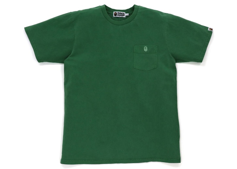 T-shirt à poche BAPE One Point Overdye Olivedrab