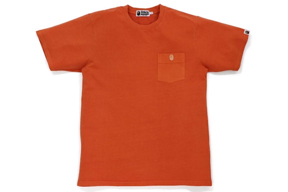 BAPE One Point Overdye Pocket Tee Orange