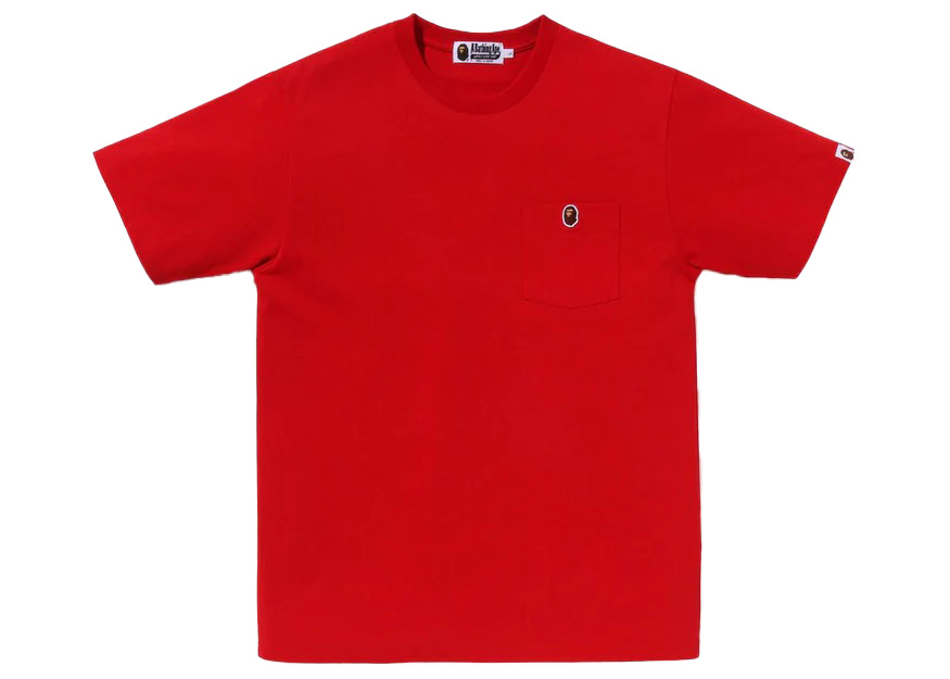 BAPE One Point Pocket Tee Red Men's - SS23 - US
