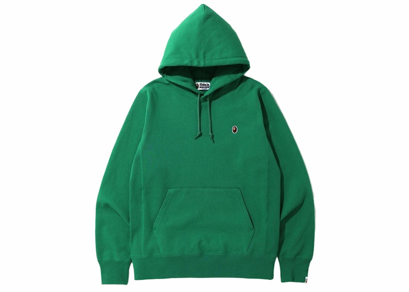 BAPE One Point Pullover Felpa con cappuccio Verde