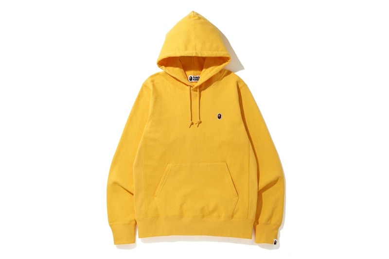 BAPE One Point Pullover Hoodie Mustard