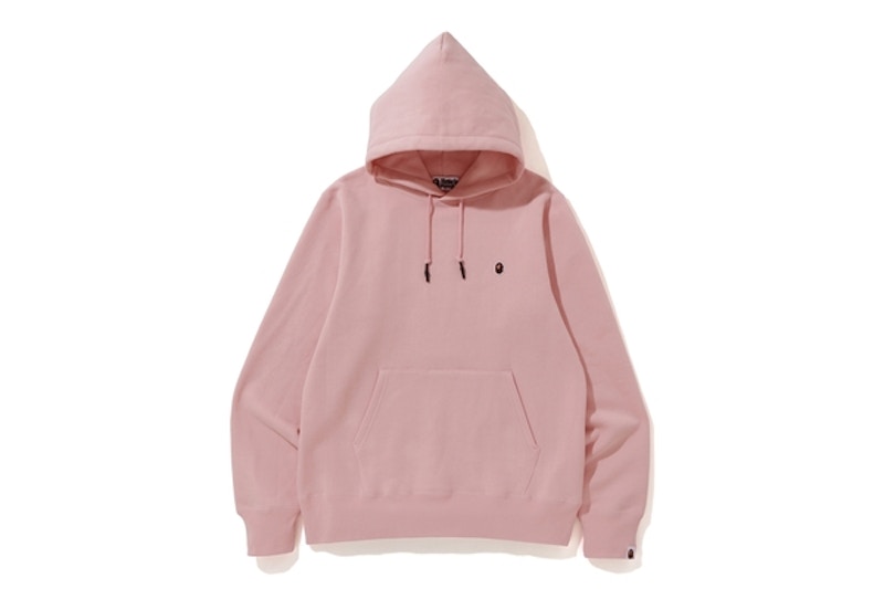 BAPE One Point Pullover Hoodie Pink