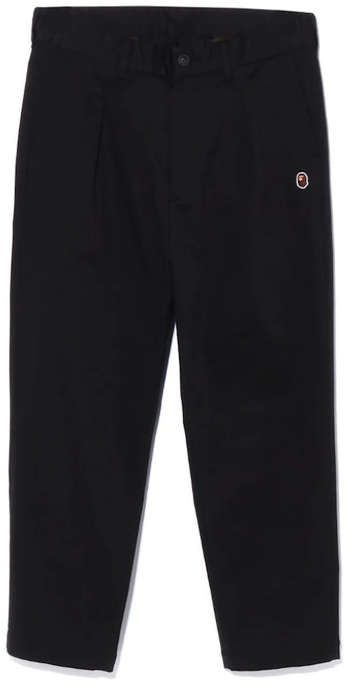 BAPE One Point Relaxed Fit Chino Pants Black Men's - FW22 - US