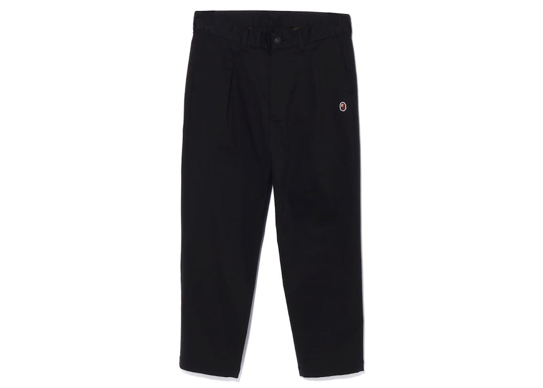 Pre-owned Bape One Point Relaxed Fit Chino Pants Black