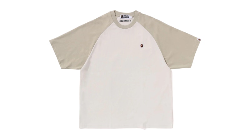 BAPE One Point Relaxed Fit Raglan Tee (FW25) Ivory