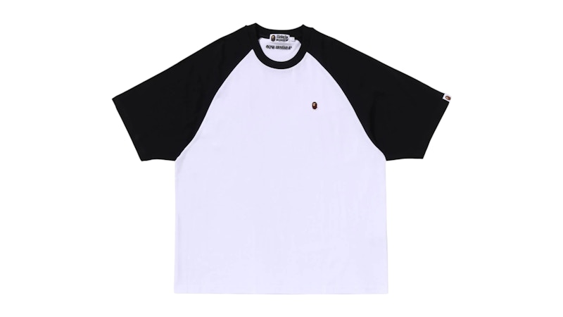 BAPE One Point Relaxed Fit Raglan Tee White