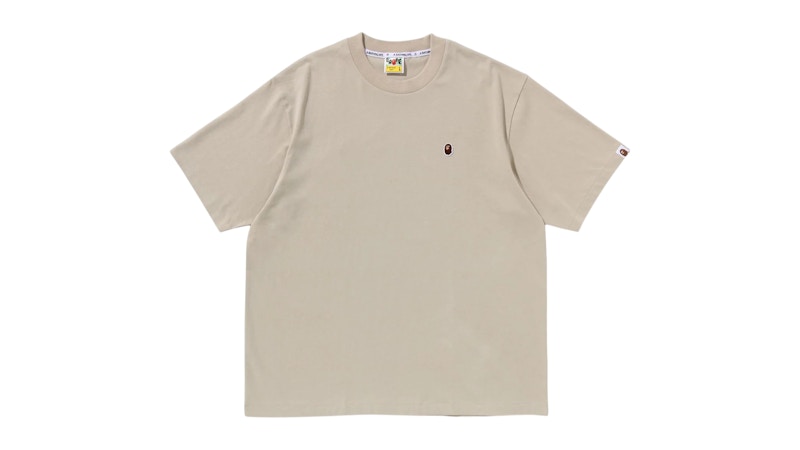 BAPE One Point Relaxed Fit Tee Beige