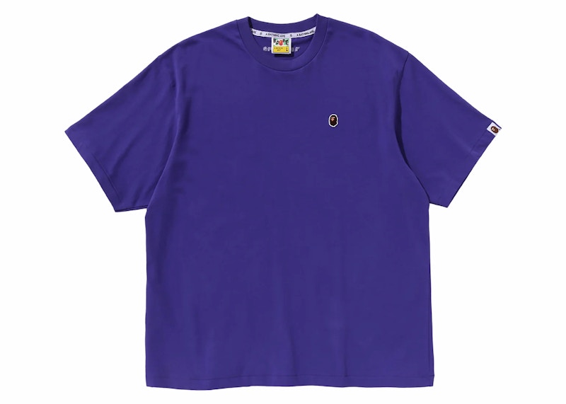 BAPE Tee-shirt à coupe décontractée One Point Violet