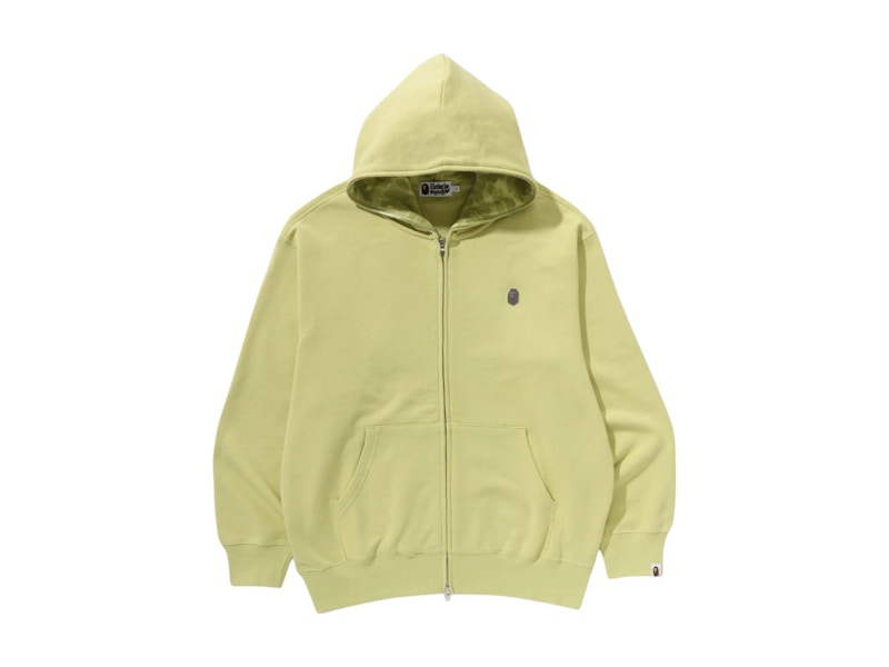 BAPE One Point Relaxed Fit Zip Hoodie Green