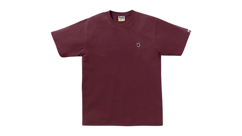 BAPE One Point Tee (FW25) Burgundy