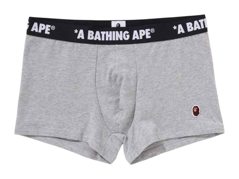 BAPE Pantaloncini a un punto grigio