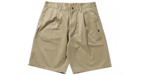 BAPE One Point Wide Fit Chino Shorts Beige