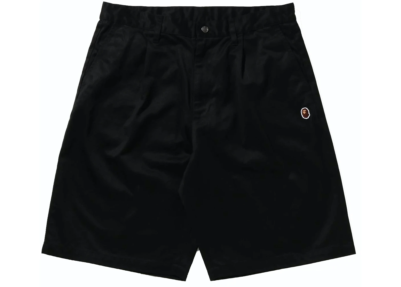 BAPE One Point Wide Fit Chino Shorts Black Men's - SS22 - US