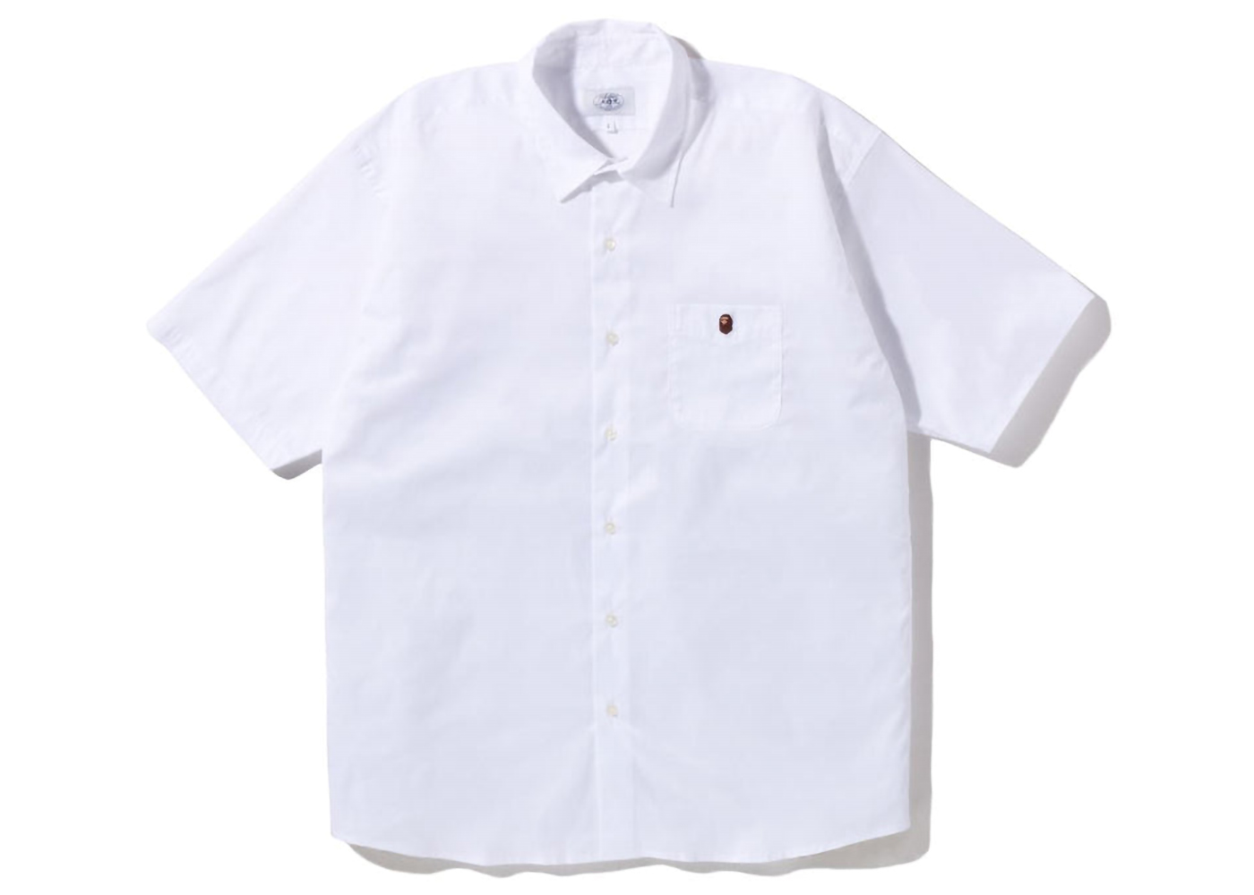 BAPE One Point Wide Fit S/S Shirt White Men's - SS22 - US