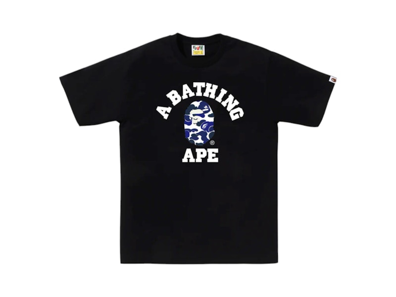 Pre-owned Bape Men's  Online Exclusive College C Tee Shirt In Black