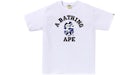 BAPE Online Exclusive College Bapec T-Shirt Weiß