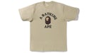 BAPE Online Exklusives College T-Shirt Beige