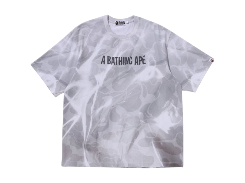 BAPE Overall Print Logo Relaxed Fit Tee White メンズ - SS25 - JP