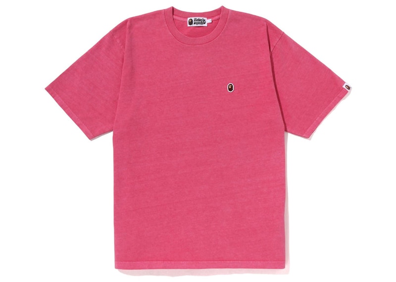 BAPE Overdye Ape Head One Point Relaxed Fit Tee Pink Men's - SS23 - US