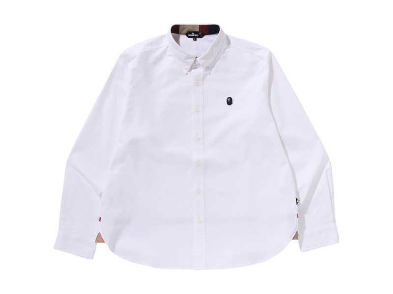 BAPE Oxford Shirt White メンズ - SS25 - JP
