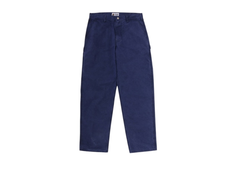 BAPE Painter Work Pants Navy Blue