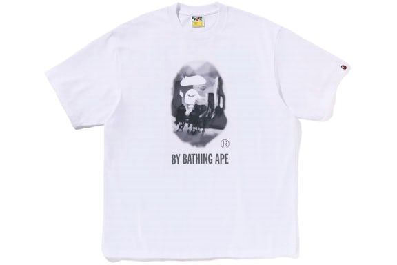 BAPE Painting By A Bathing Ape Tee Relaxed Fit Blanc