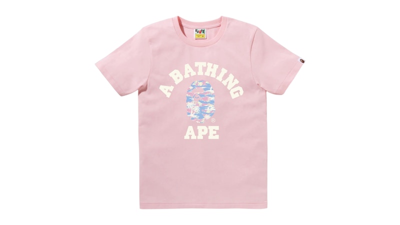 A BATHING APE® Palm Tree Camo College Tee | Bape official