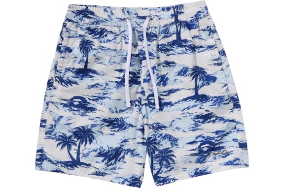 Pantaloncini da spiaggia BAPE Palm Tree Camo Relaxfit blu
