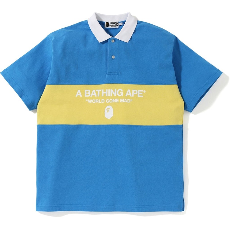 blue bape polo