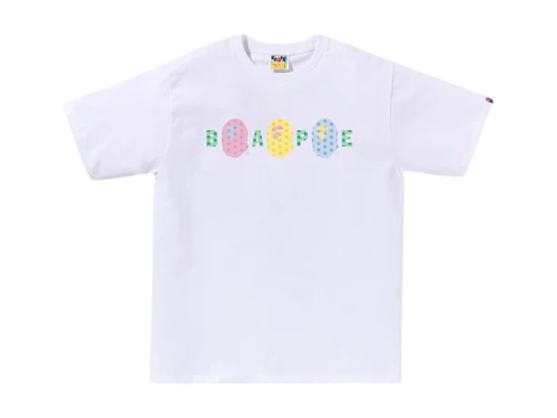 BAPE Pastel Logo Tee White